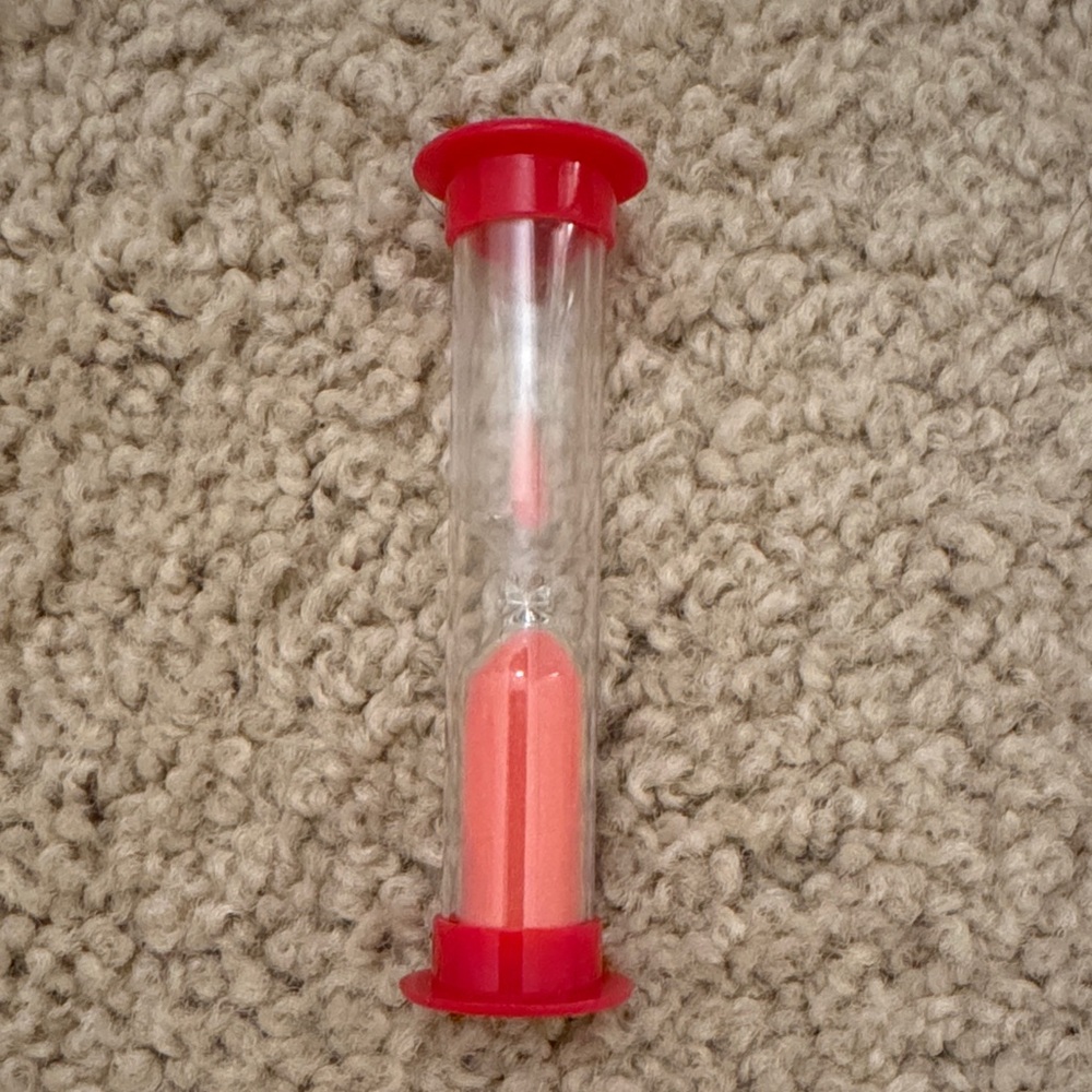Red Sand Timer for Kids - Picture 1 of 5